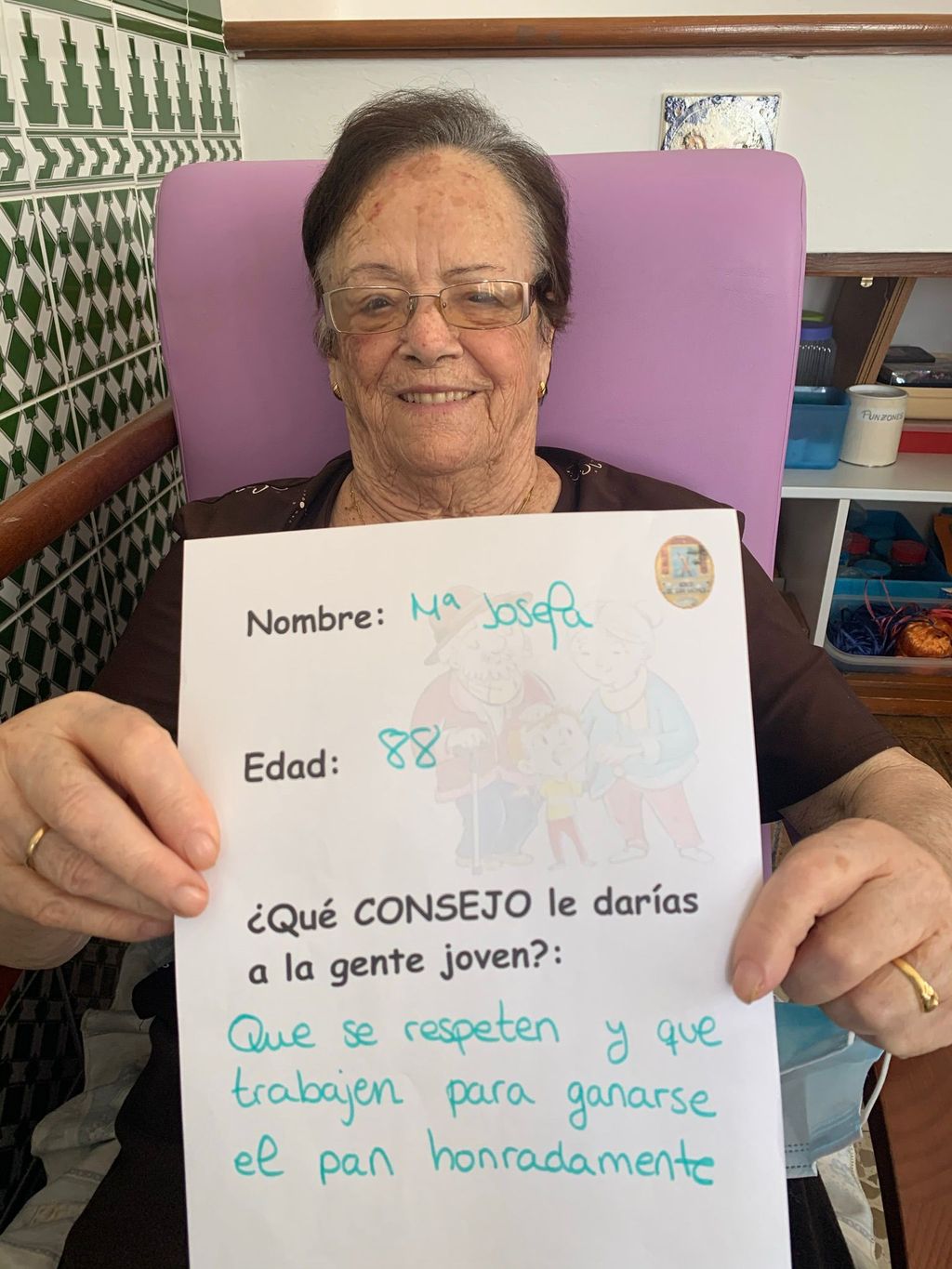 Josefa, 88 años.