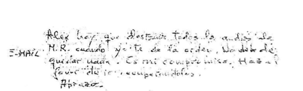 Nota de Bárcenas