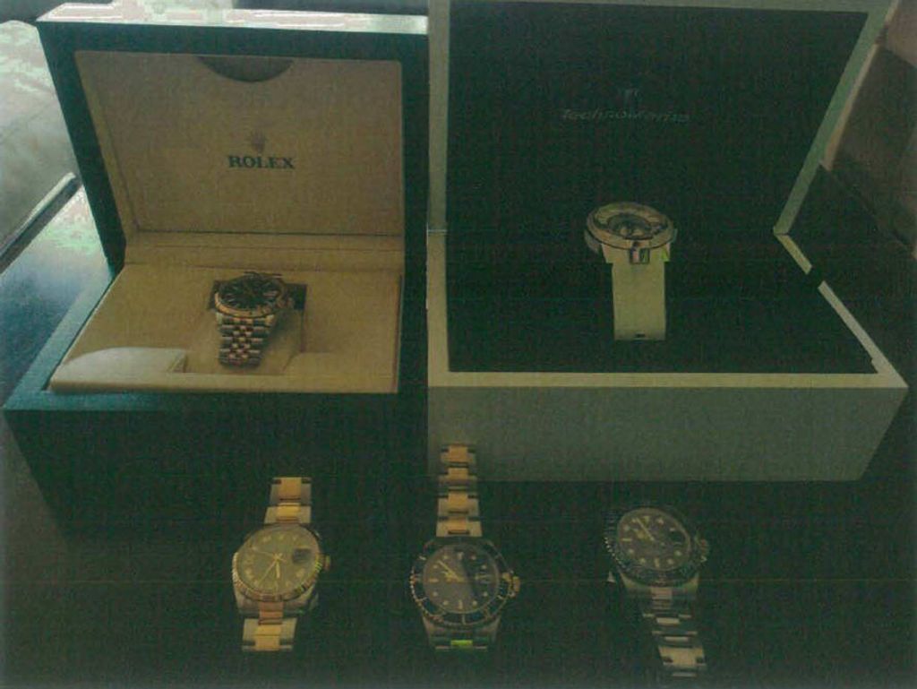 RELOJES INCAUTADOS A ANTONIO AGUILERA