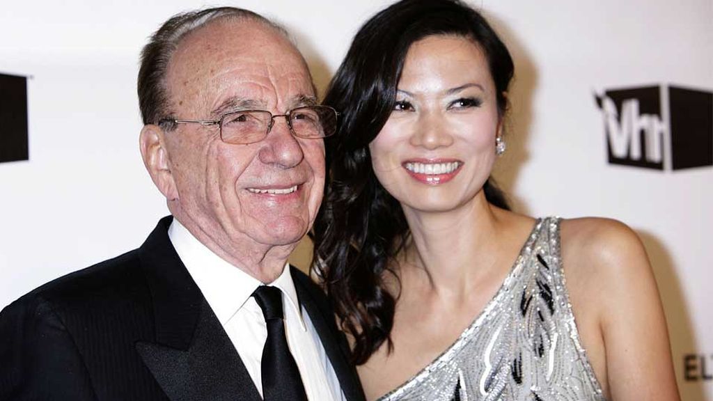 Rupert Murdoch con Wendi Deng, su tercera mujer