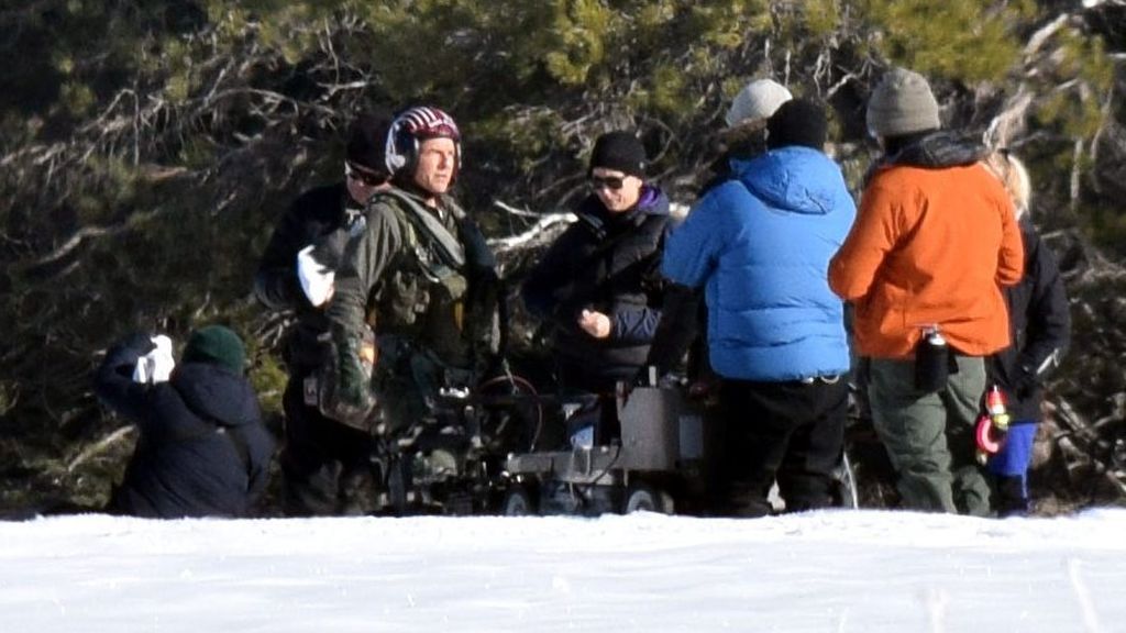 Tom Cruise durante el rodaje de una de sus películas