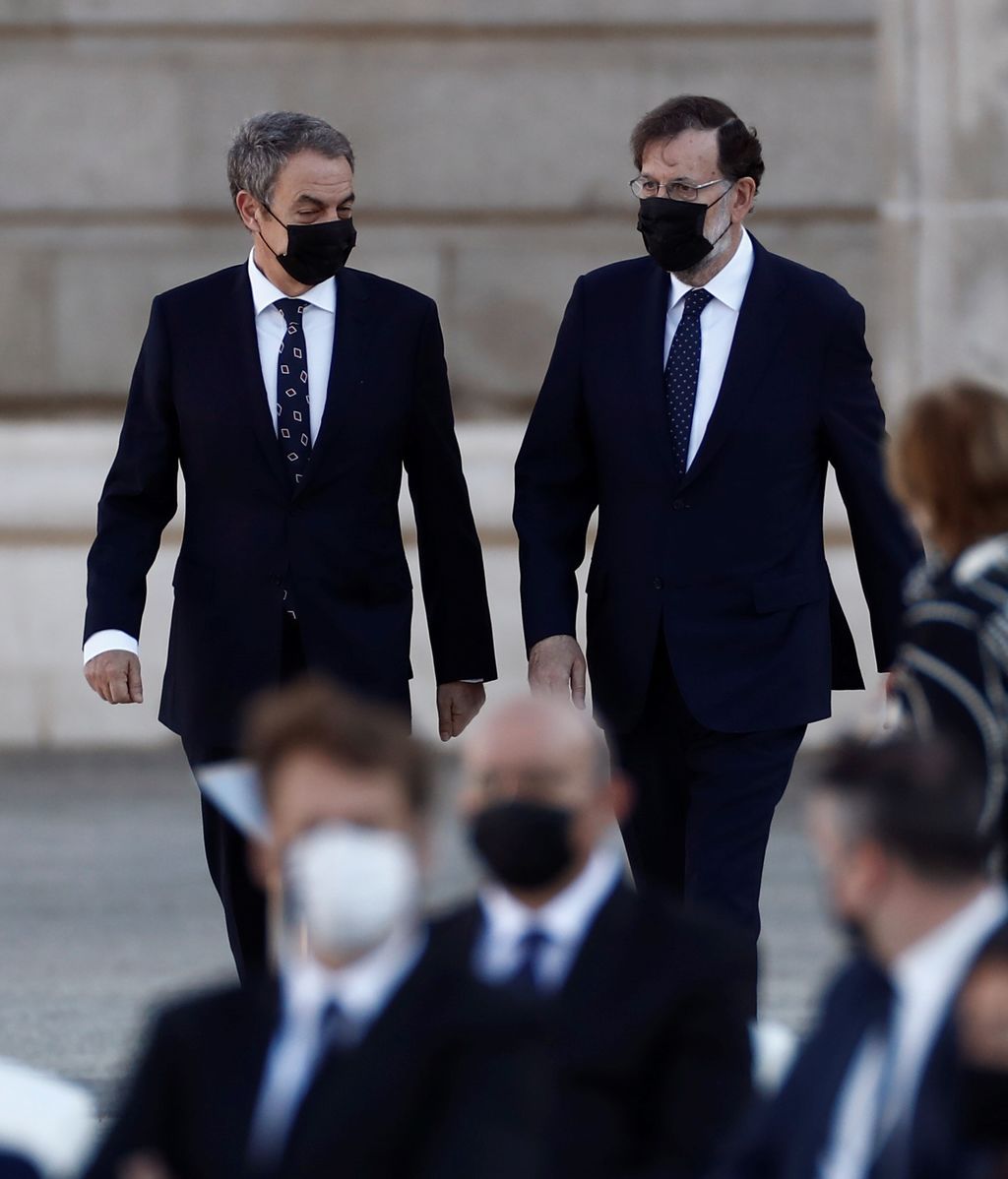 Los expresidentes del gobierno José Luis Rodríguez Zapatero y Mariano Rajoy