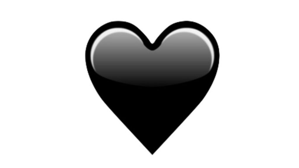 Emoji corazón negro