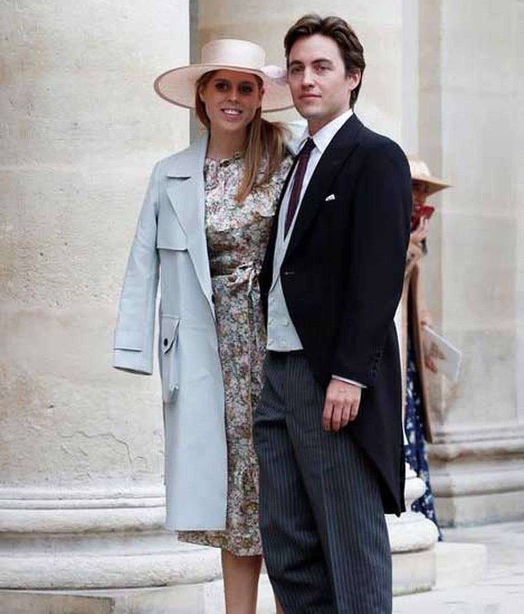 Beatriz de York y Edoardo Mapelli, en una boda en París (Octubre, 2019)