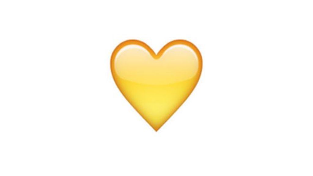 Emoji corazón amarillo