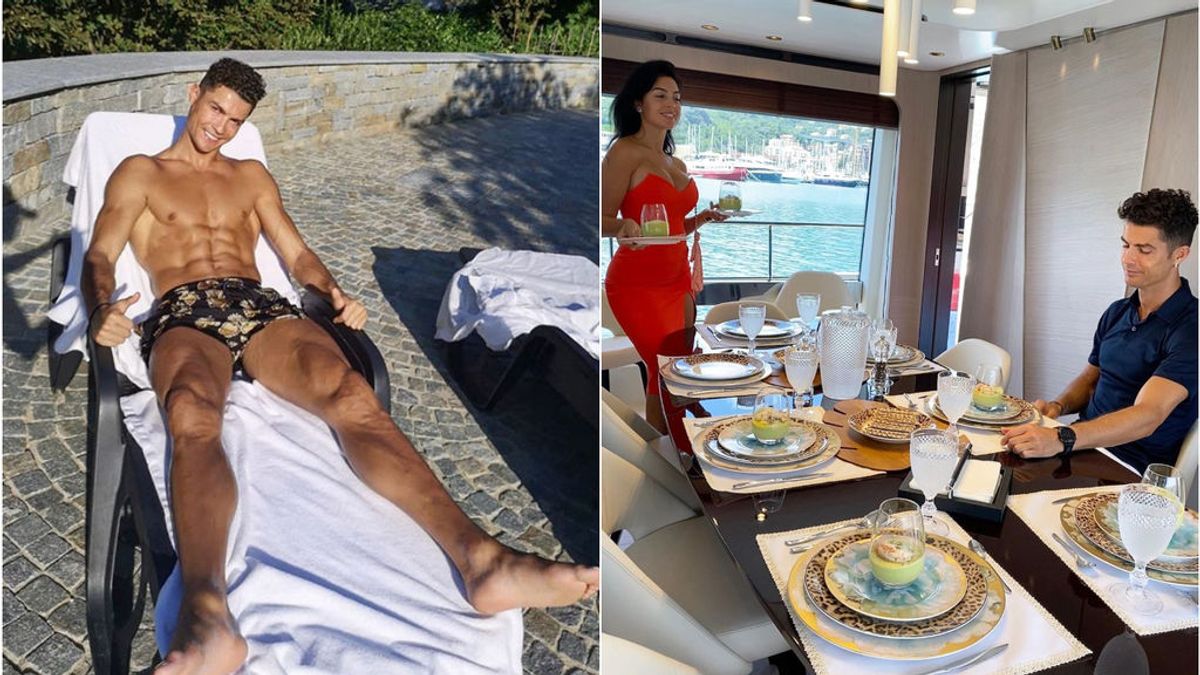 Las mini vacaciones de Cristiano Ronaldo con Georgina en un yate en plena crisis de la Juventus