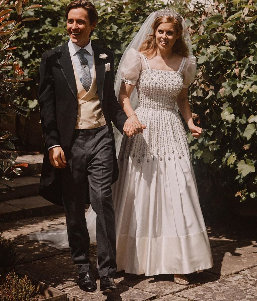 Beatriz de York y Edoardo Mapelli en el día de su boda