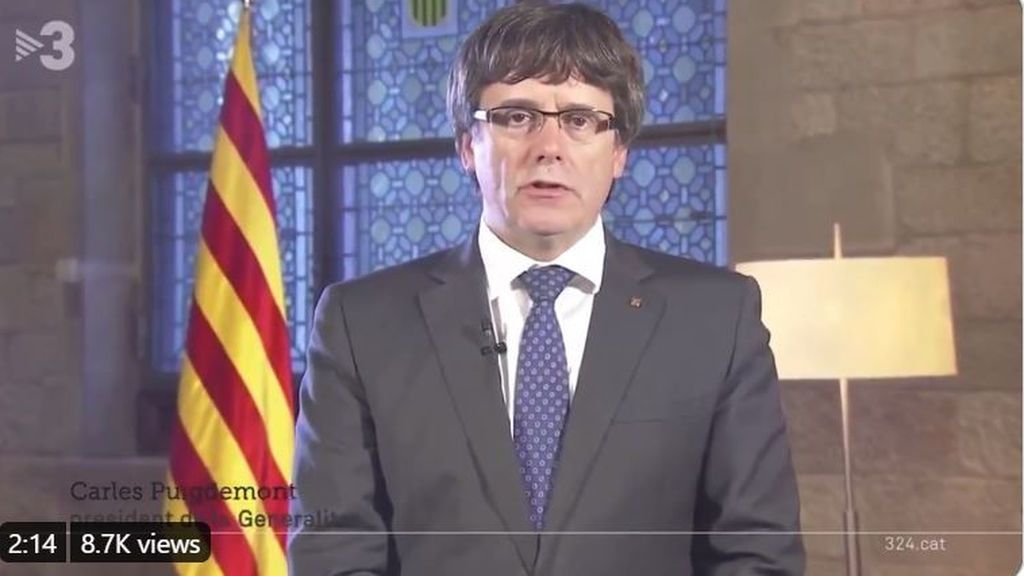 Puigdemont desvela el mensaje que grabó en 2017 en previsión de su detención Puigdemont desvela el mensaje que grabó en 2017 en previsión de su detención