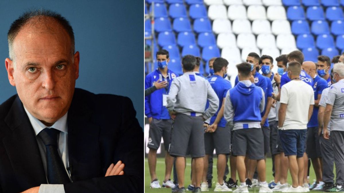 Indignación en el Deportivo tras el descenso: uno de los hijos de Javier Tebas es abogado del Fuenlabrada Indignación en el Deportivo tras el descenso: uno de los hijos de Javier Tebas es abogado del Fuenlabrada