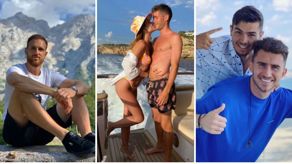 Oblak, Sergi Roberto y Brahim de vacaciones