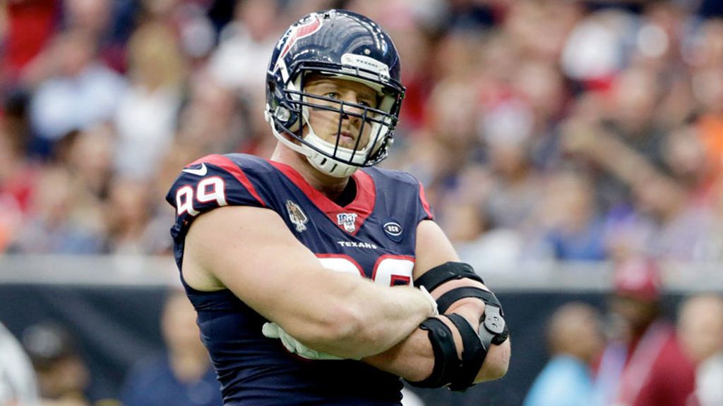 J. J. Watt durante un partido de la NFL