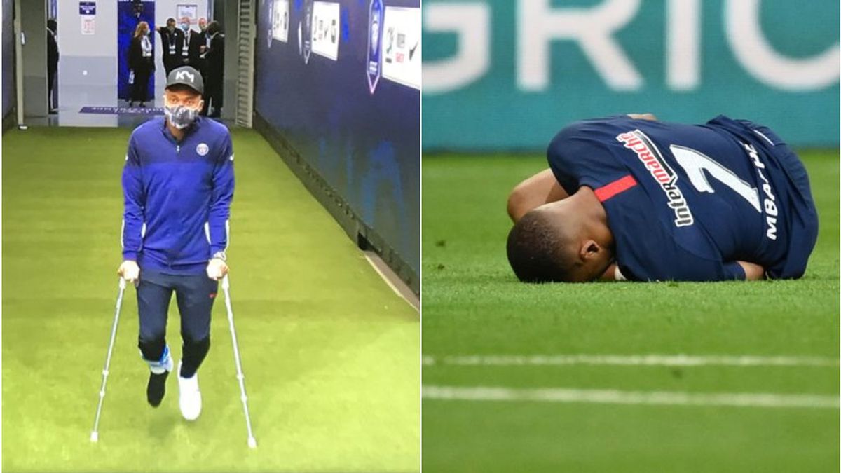 Mbappé, duda para la Champions: se lesiona tras una dura entrada en la final de la Copa de Francia Mbappé, duda para la Champions: se lesiona tras una dura entrada en la final de la Copa de Francia
