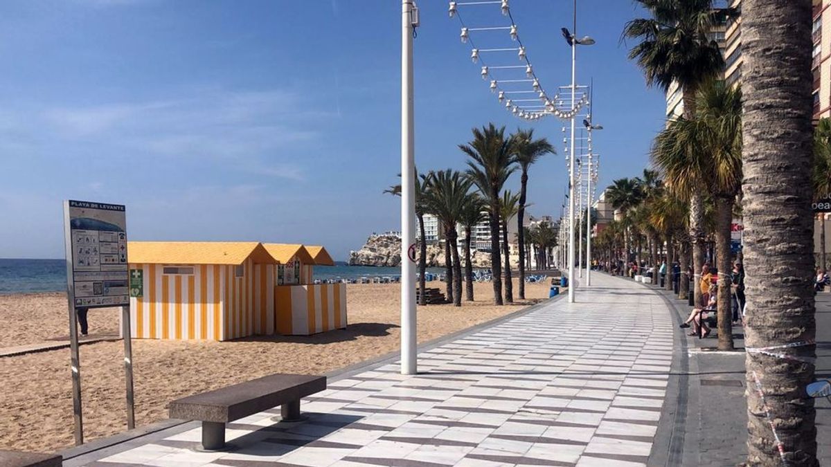 Playa de Benidorm, Alicante. Playa de Benidorm, Alicante.