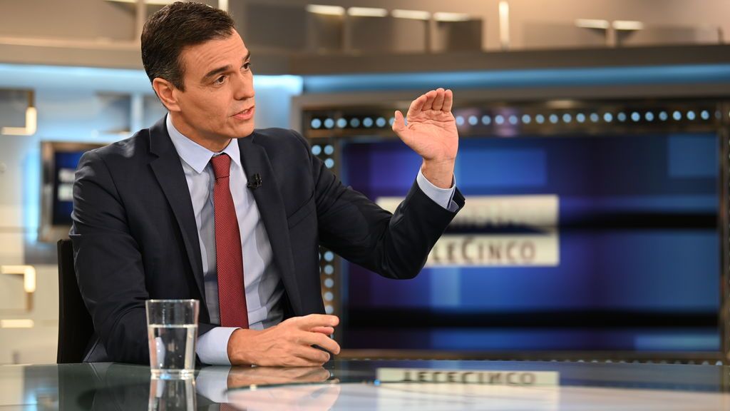 Pedro Sánchez, entrevistado en Informativos Telecinco Pedro Sánchez, entrevistado en Informativos Telecinco