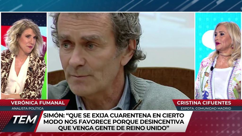Cristina Cifuentes critica a Fernando Simón