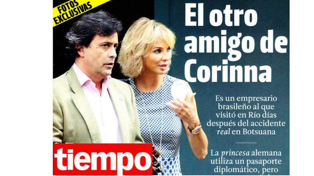 Corinna y Marcelo Carvalho en la revista Tiempo