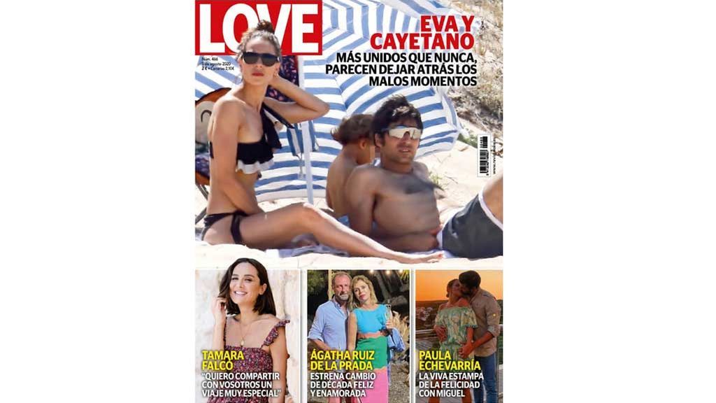 Cayetano Rivera y Eva González, portada de la revista Love