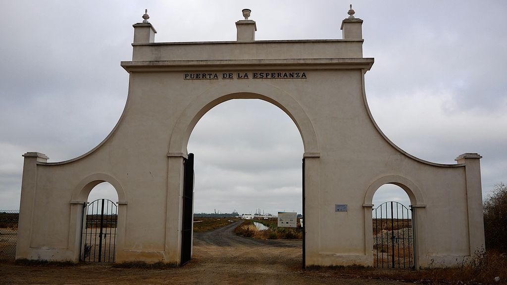 Entrada a la salina de la Universidad de Cádiz