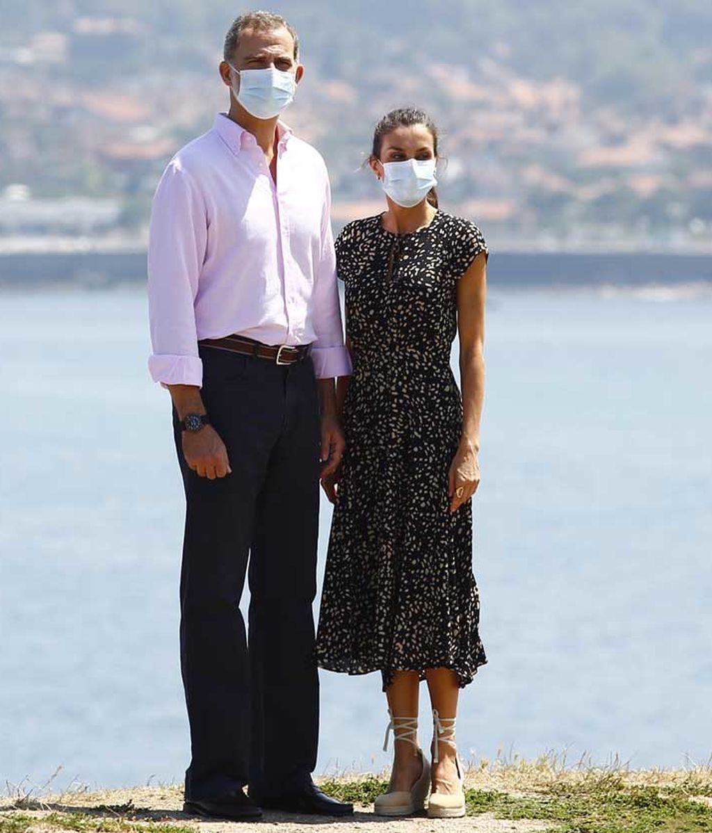 Los Reyes Felipe VI y Letizia en Gijón (Asturias), el 30 de julio de 2020