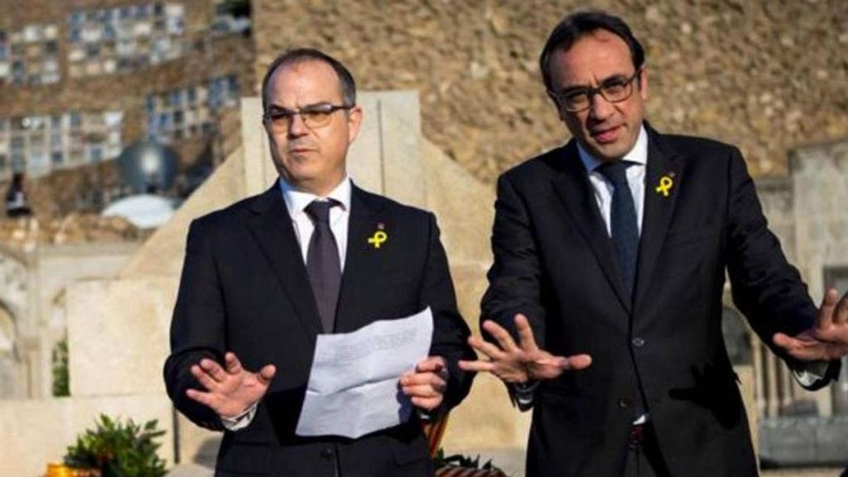 Los políticos presos Josep Rull y Jordi Turull
