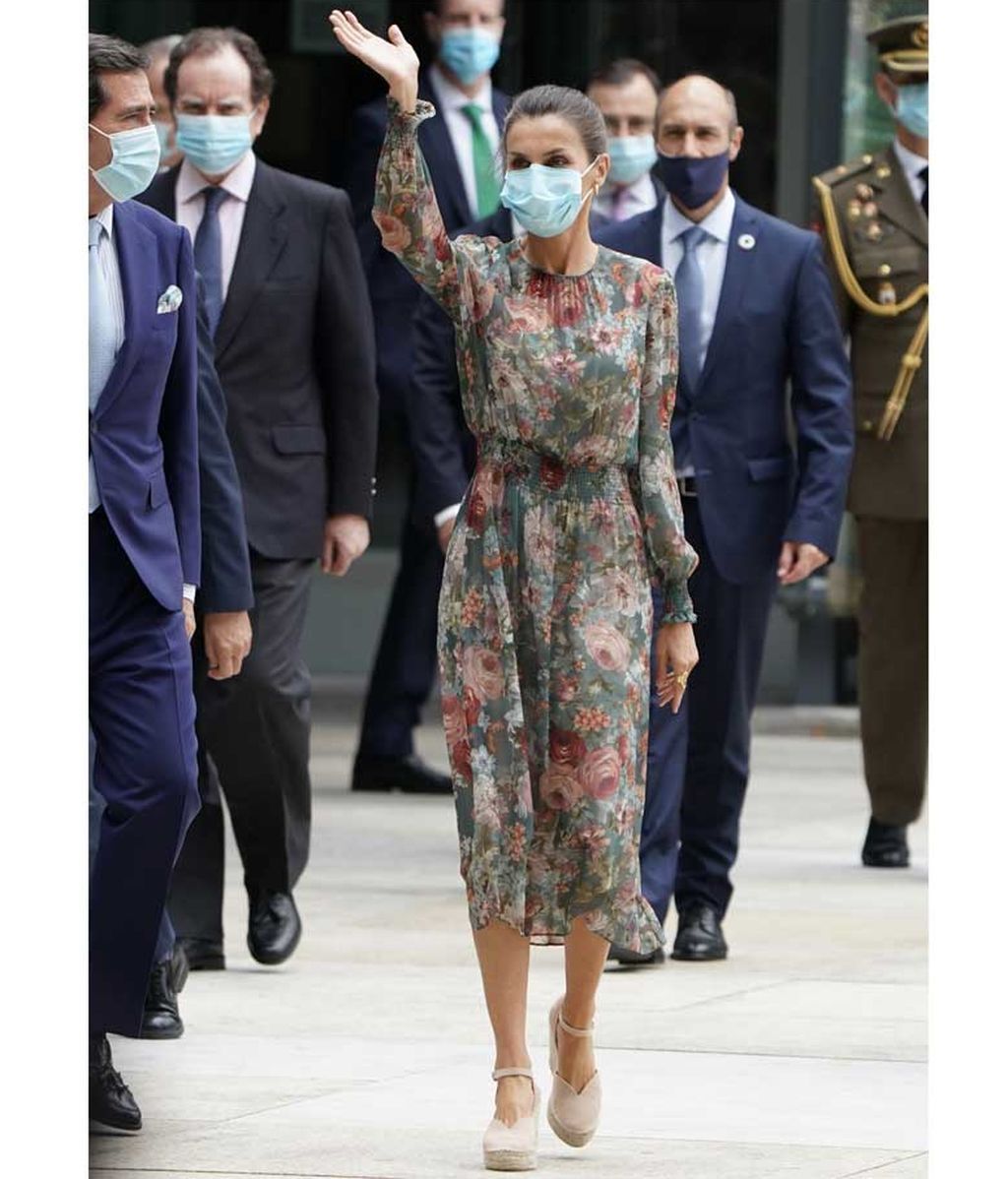 La reina Letizia, en el museo de Bellas Artes de Bilbao (17 de julio de 2020)