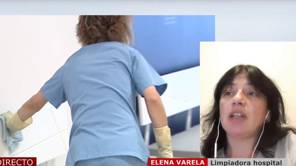 Elena Varela, limpiadora de hospital, denuncia la falta de equipamiento de protección: “Fue un infierno y va a pasar lo mismo”
