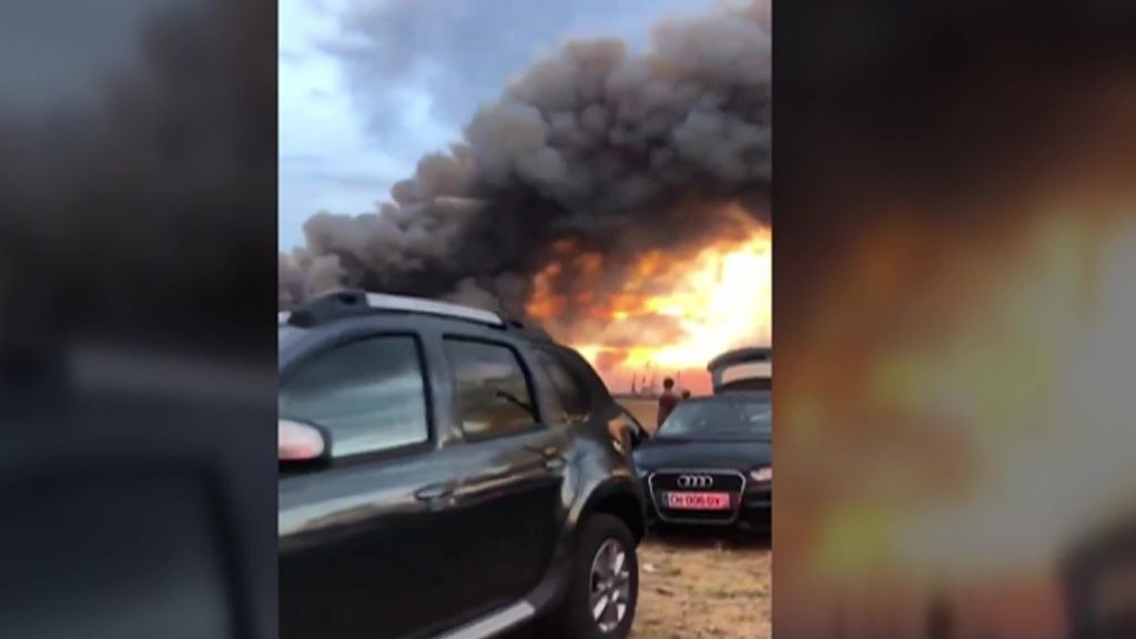 Atrapados dentro de sus vehículos en un incendio en Francia
