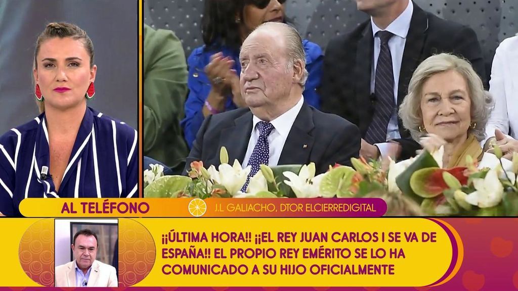 Juan Luis Galiacho: : “Don Juan Carlos ya no se encuentra en Zarzuela”
