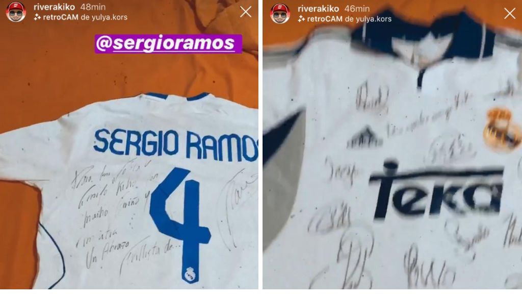 Kiko Rivera encuentra una camiseta regalada por Sergio Ramos