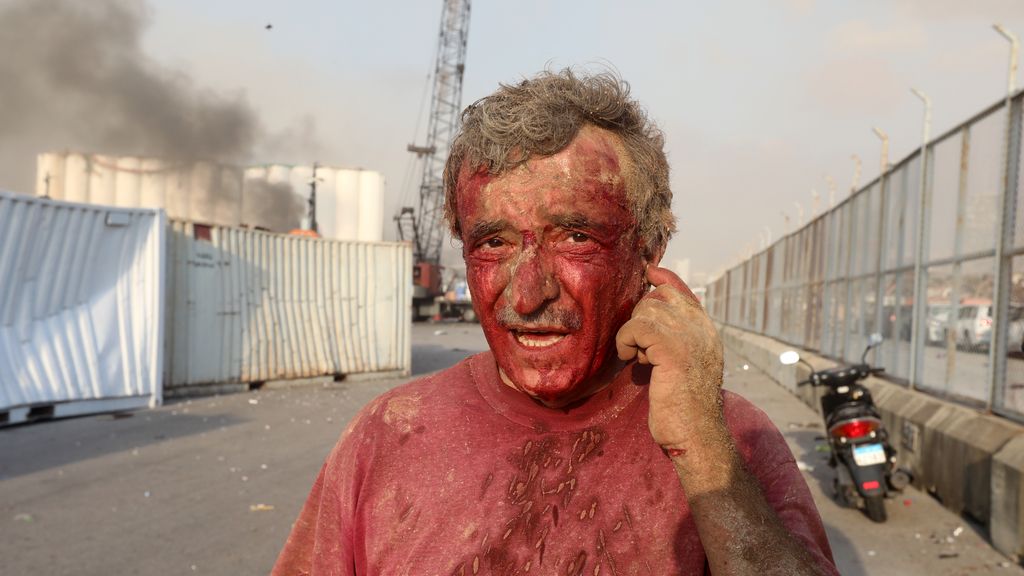 Las imágenes de la potente explosión en Beirut