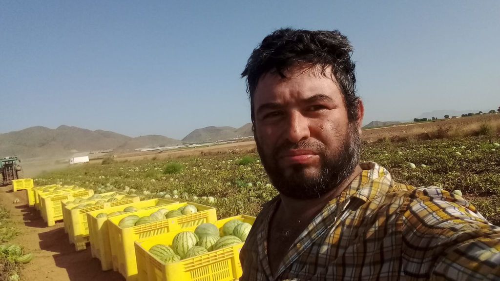 Foto que Eleazar envió a su hermana en el trabajo el mismo día de su muerte.