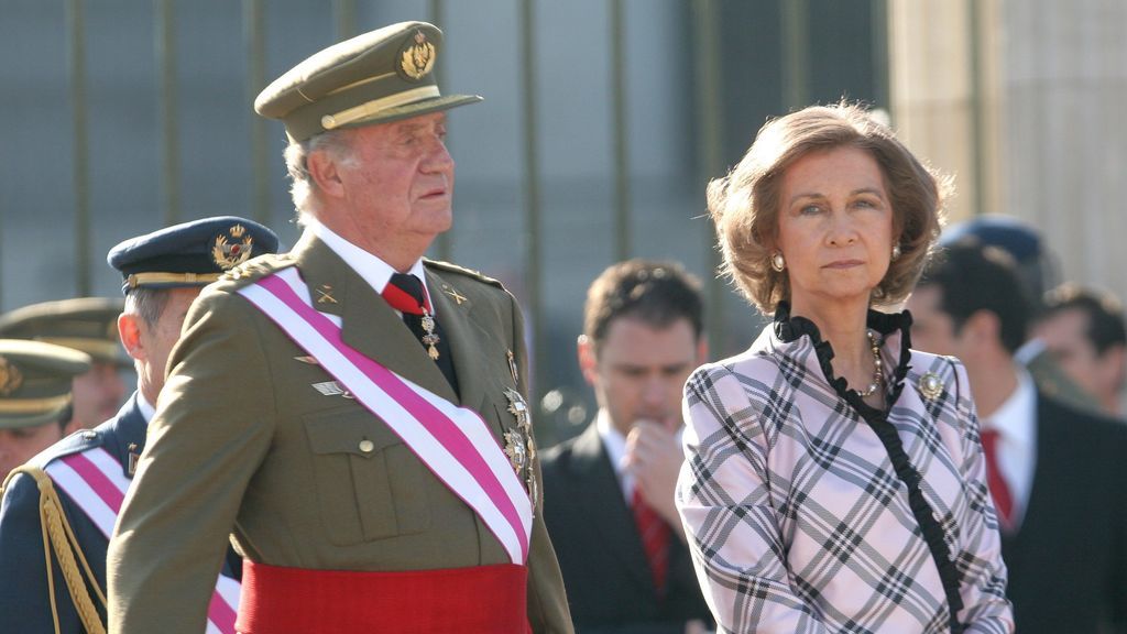 La reina Sofía junto al rey Juan Carlos