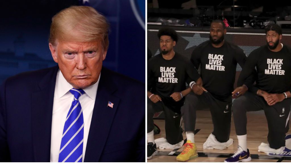 Donald Trump: "Cuando veo gente arrodillada en la NBA, desconecto del partido" Donald Trump: "Cuando veo gente arrodillada en la NBA, desconecto del partido"