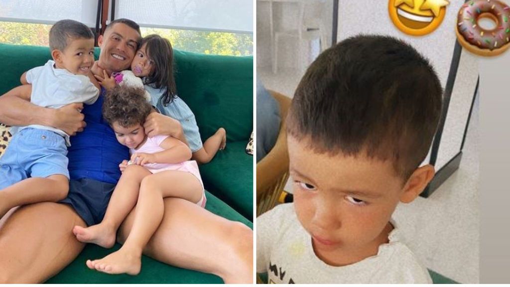 El hijo de Cristiano Ronaldo come el alimento prohibido por el delantero: y su madre presume de ello