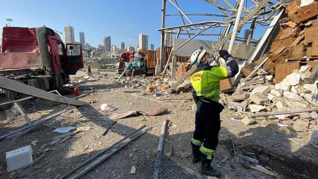 Bomberos en Beirut descartan supervivientes de la explosión