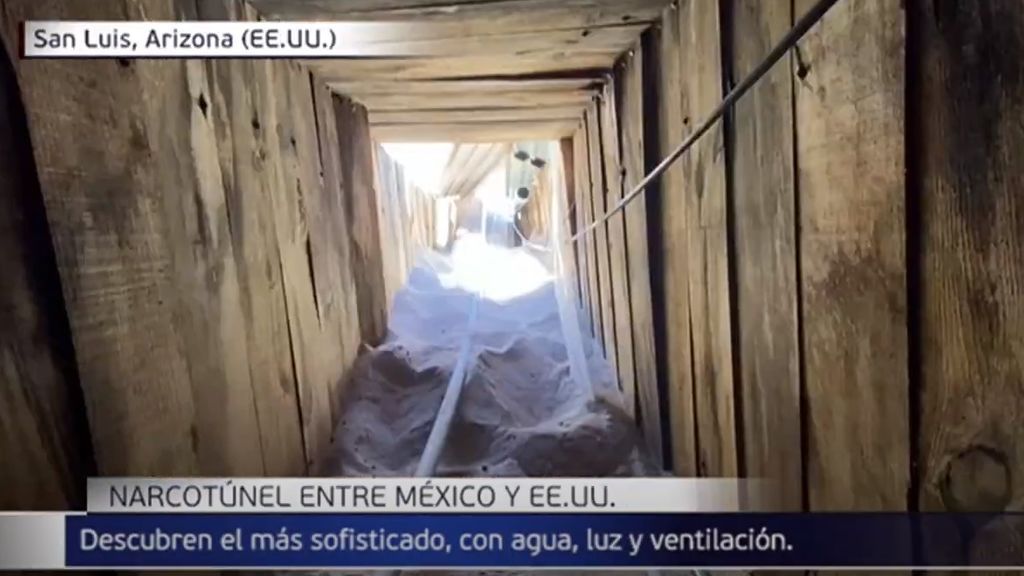 Las imágenes del narcotúnel más sofisticado entre México y EEUU: con luz, agua y ventilación