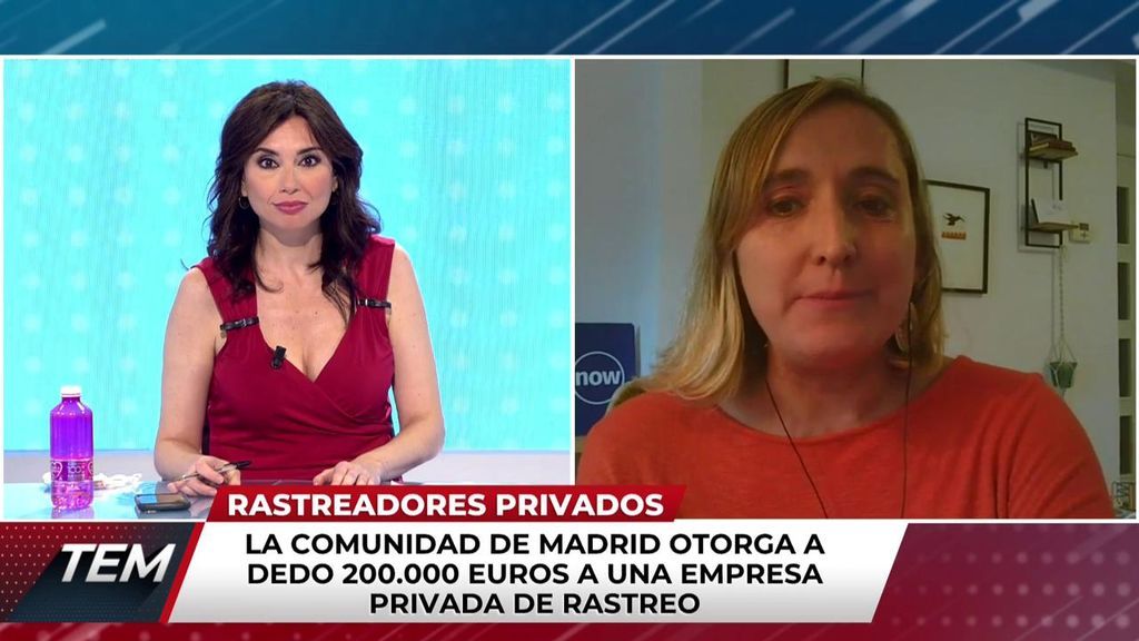 Alda Recas, sobre rastreadores en Madrid