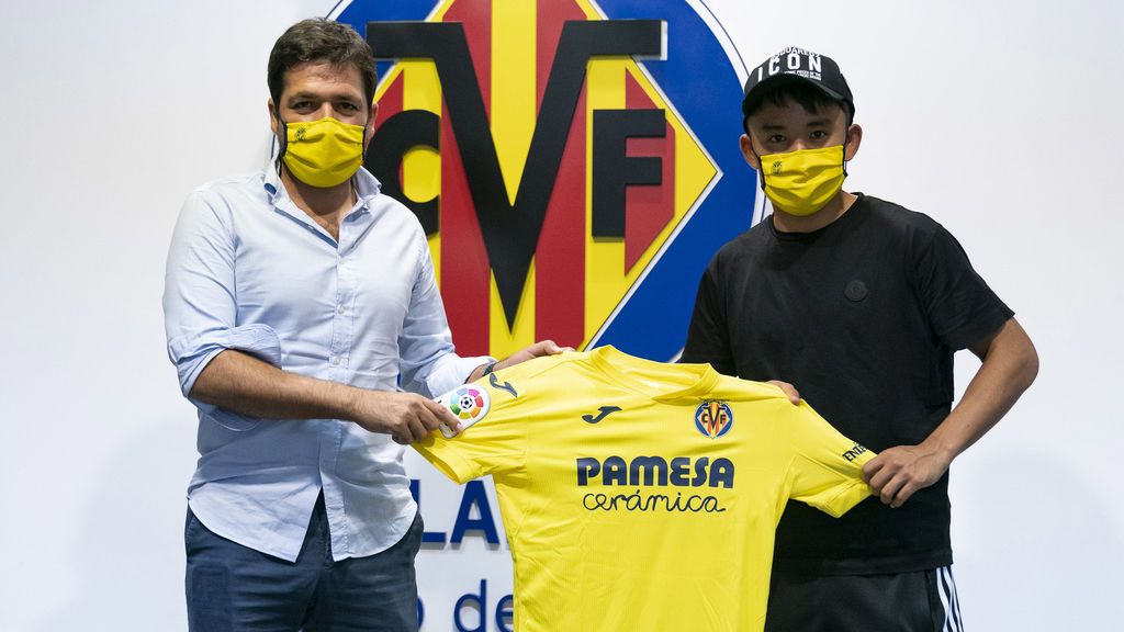 Take Kubo, en su presentación con el Villarreal.