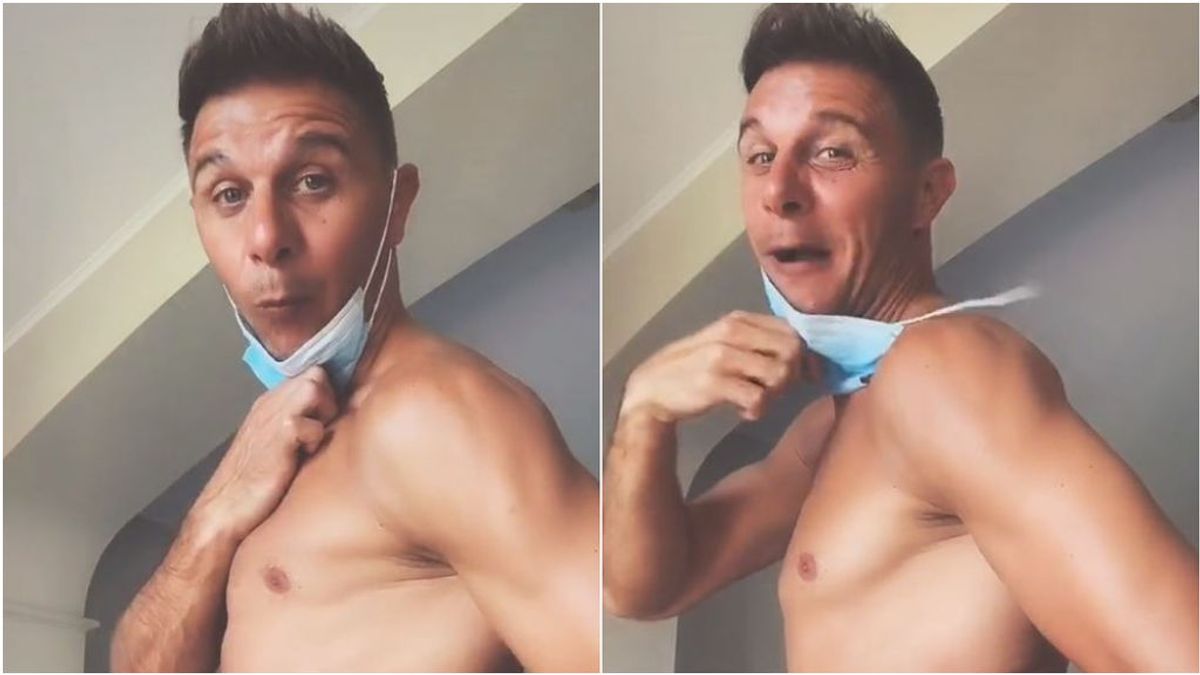 Joaquín bromea en un vídeo con la mascarilla. Joaquín bromea en un vídeo con la mascarilla.