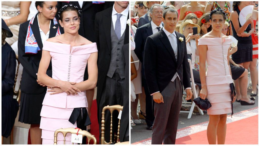 Para la boda de su tío Alberto se decantó por un vestido firmado por Chanel.