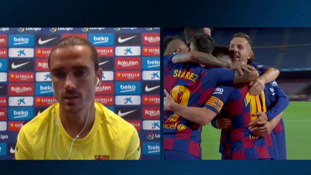 Griezmann analiza el encuentro ante el Bayern.
