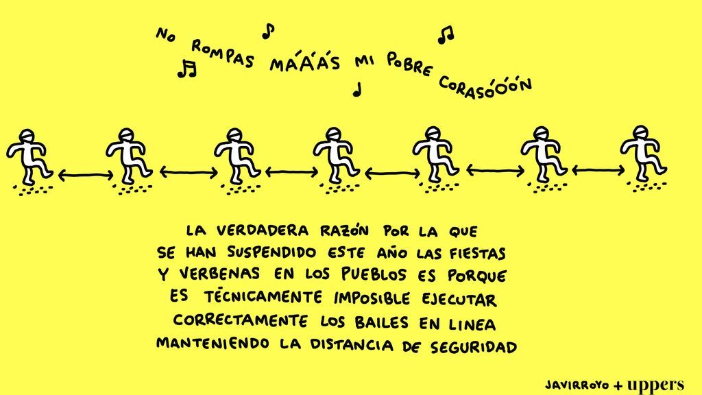 La viñeta de Javirroyo: oda a los bailes en línea interruptus