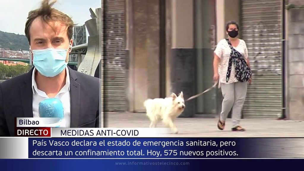 El País Vasco, ante un "posible tsunami" de coronavirus tras registrar 575 nuevos positivos en un día