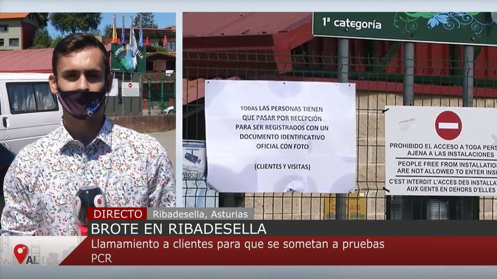 Brote en Ribadesella: llamamiento a los clientes de un camping para que se sometan a pruebas PCR tras localizar cinco positivos