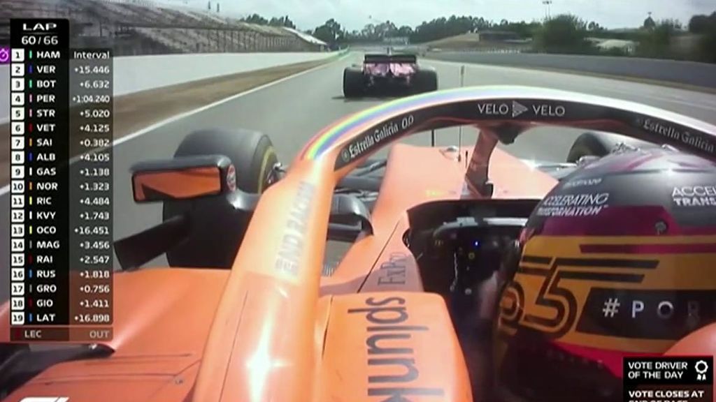 Carlos Sainz, durante el GP de España.