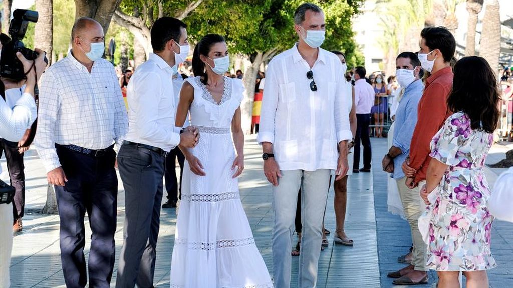 Primer acto de los reyes en Ibiza tras conocerse el paradero de Juan Carlos I