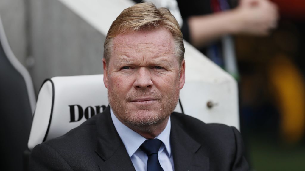 Ronaldo Koeman, en un partido con la selección de Holanda.