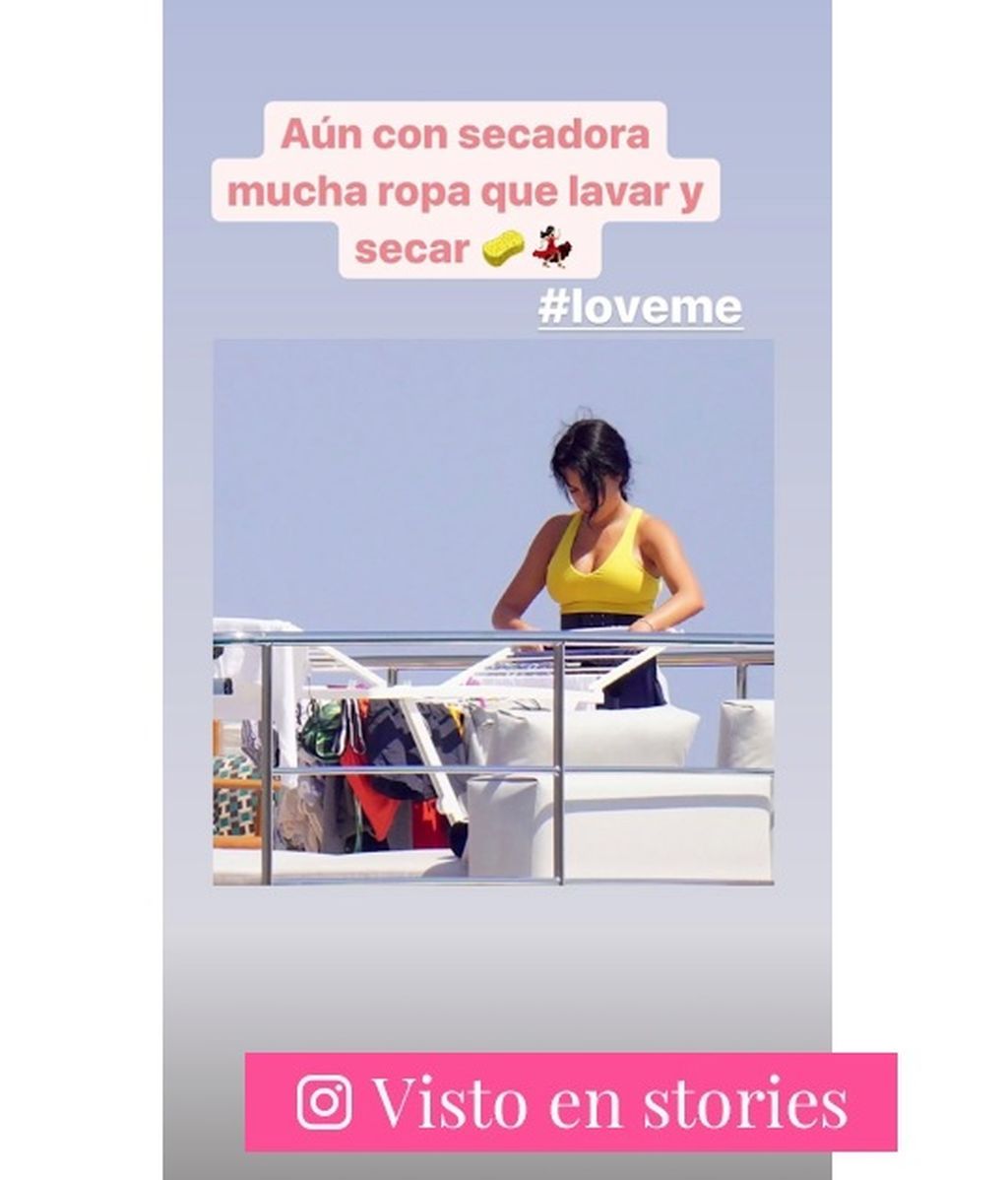 La imagen de Georgina Rodríguez tendiendo la ropa que se ha hecho viral