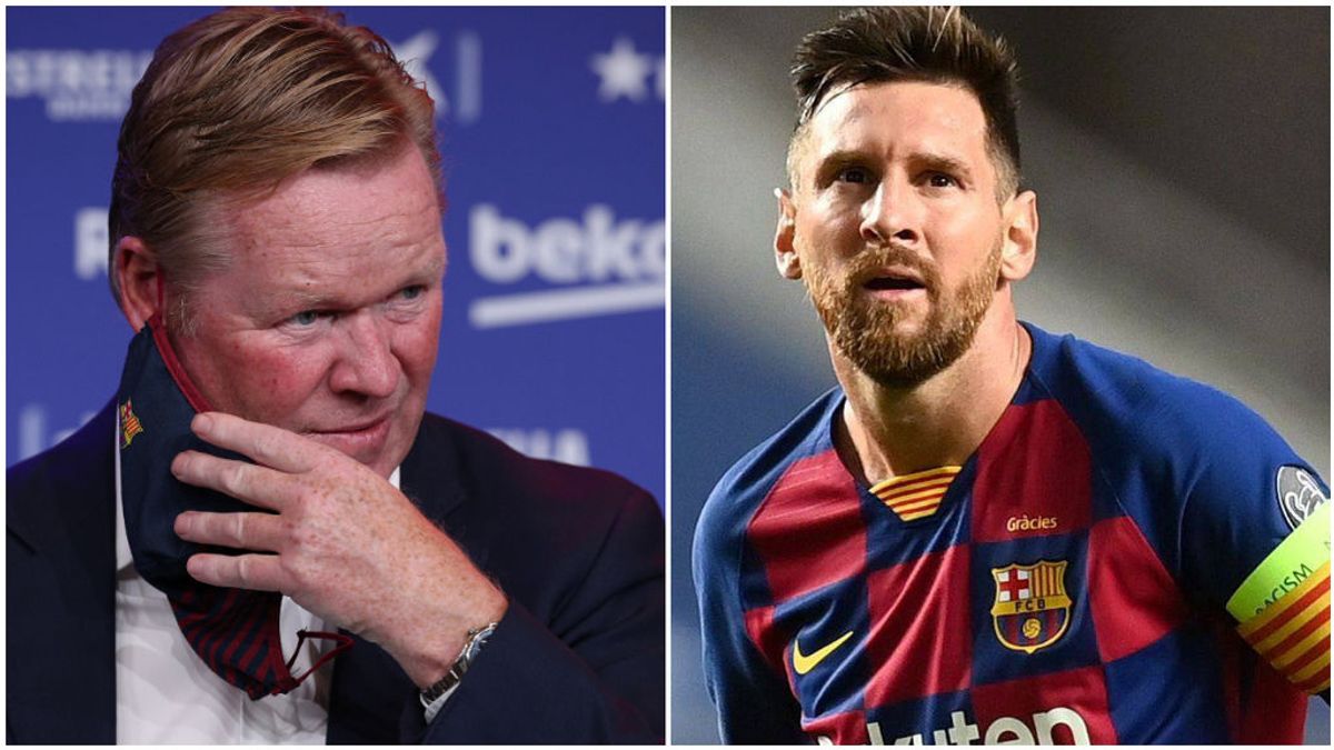 Messi y Ronald Koeman.