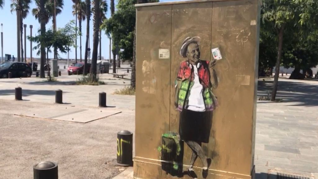 El artista callejero TVBoy ha recreado la marcha del Rey Juan Carlos